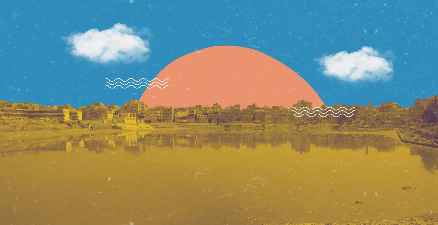 فيضان ملوث يهدد النازحين غرب غزة