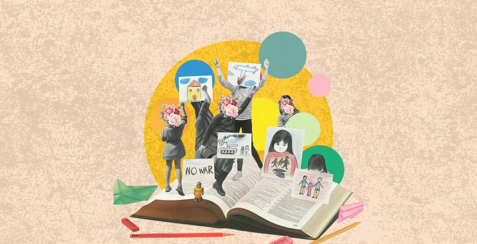   هكذا يختزل الأطفال الصراع في رسوماتهم