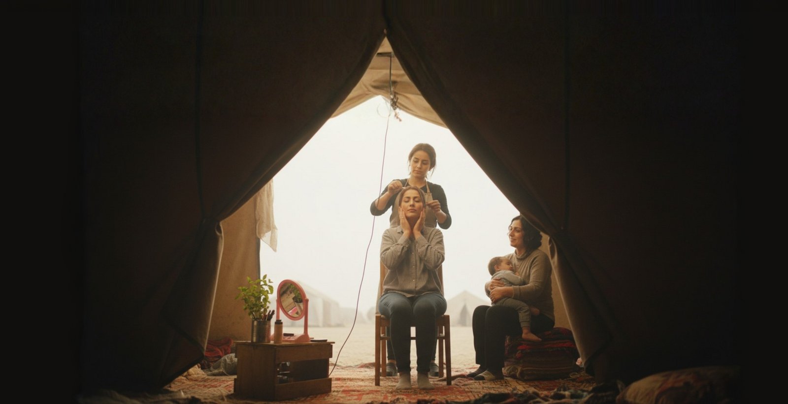 صالونات التجميل تعود للحياة وسط الركام والخيام