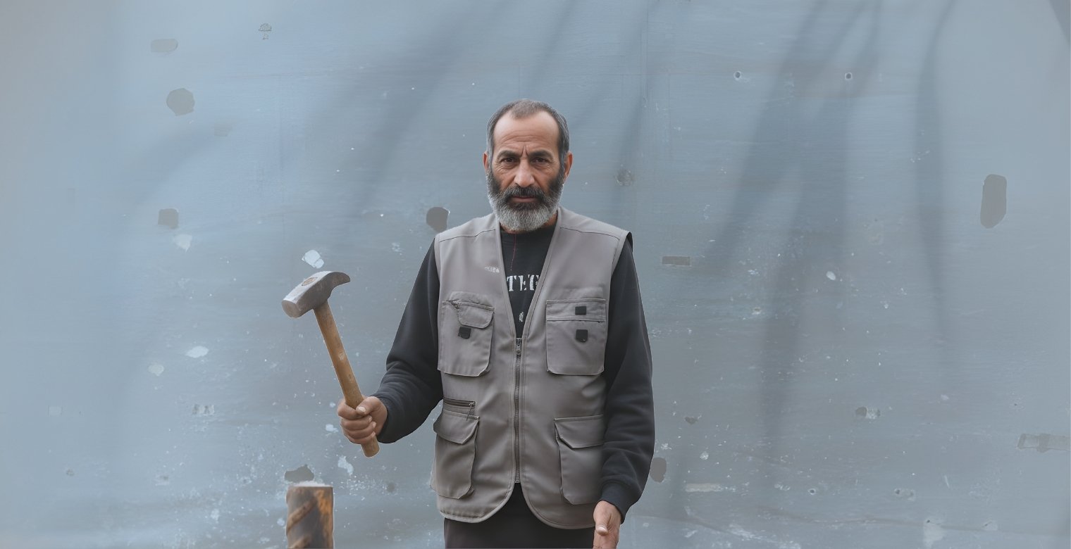 صيانة الخيام: مهمة شتوية يومية في غزة