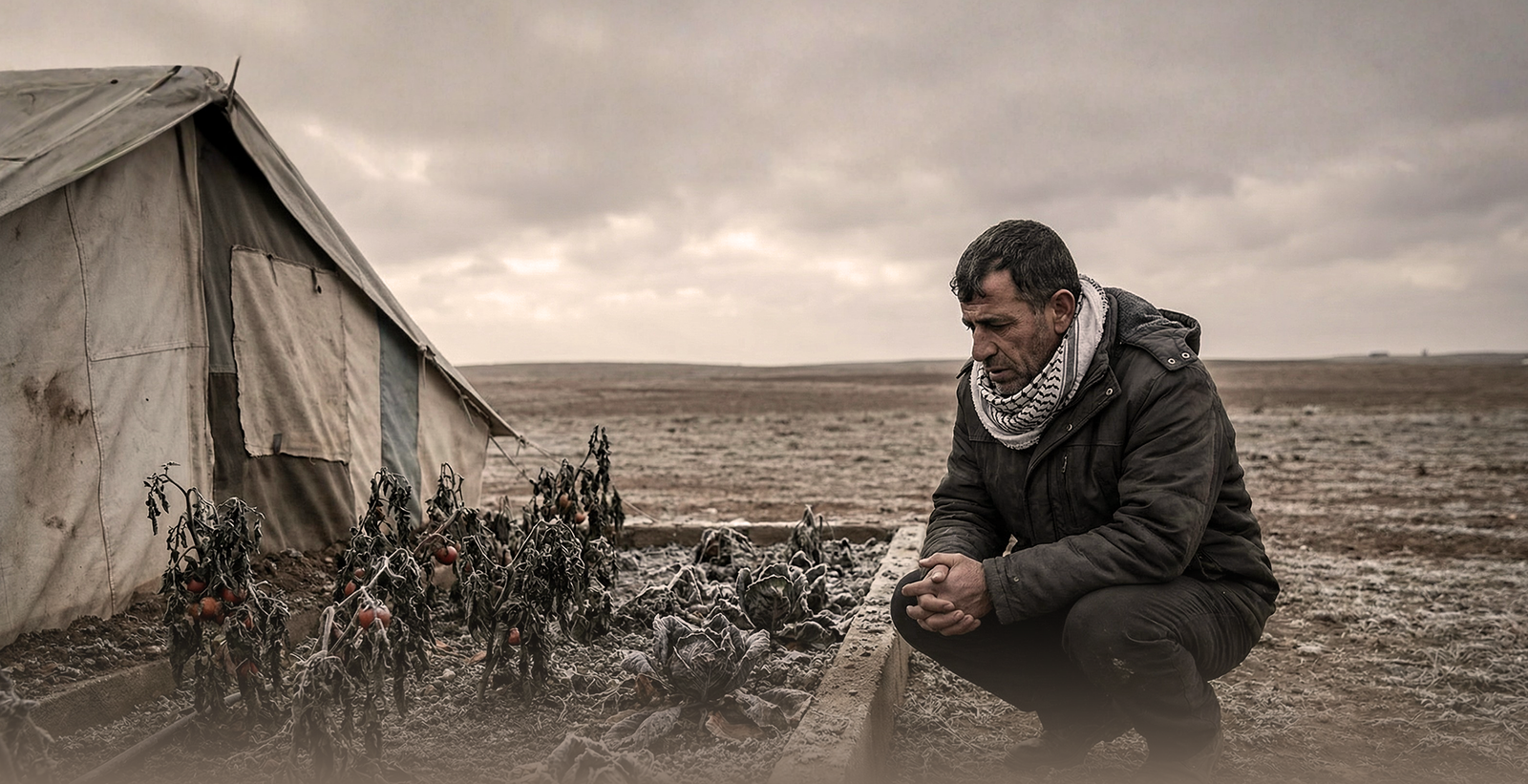 موجة برد واحدة قد تطيح بمحاصيل غزة بالكامل