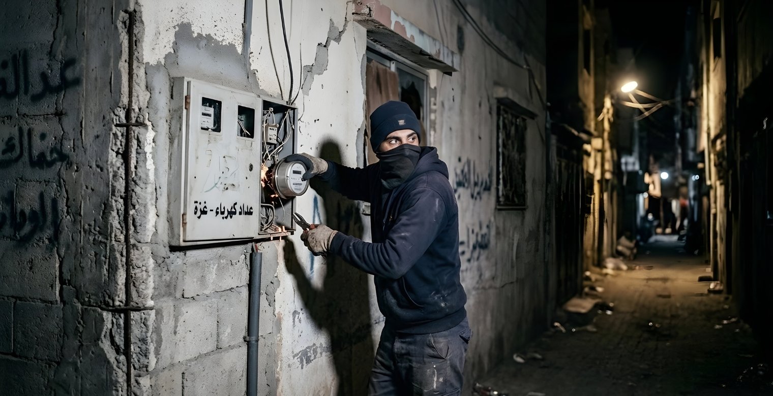 غزة: سرقة عدادات الكهرباء تُضاعف معاناة السكان