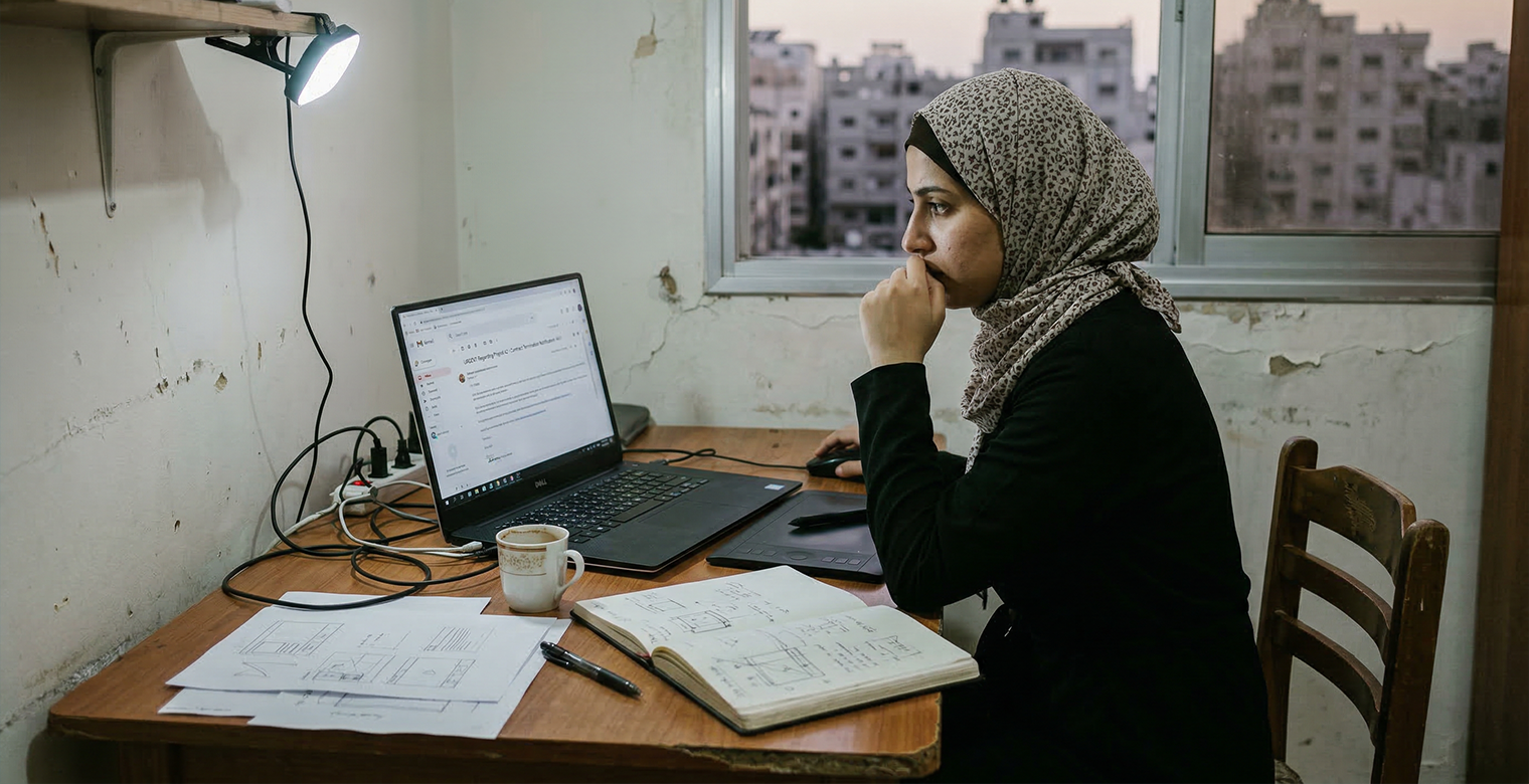 الأزمة الإقليمية تهدد العمل عن بعد في غزة